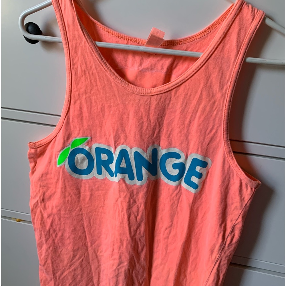 stingrays all stars orange cheer tank top!